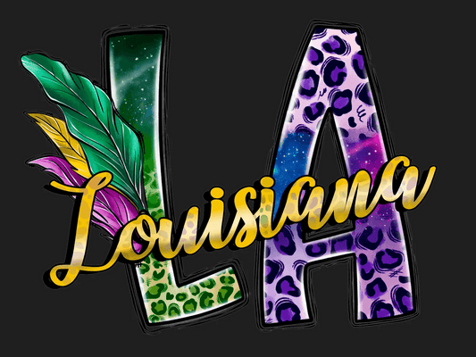 Louisiana Love - DTF Ready to Press - Heat Press Transfer
