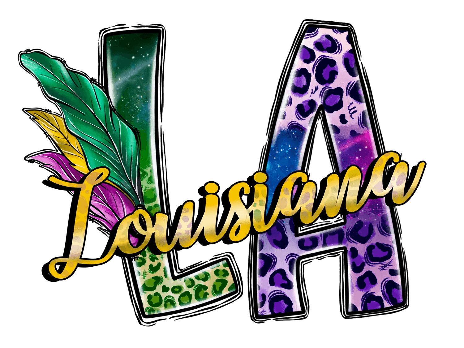 Louisiana Love - DTF Ready to Press - Heat Press Transfer