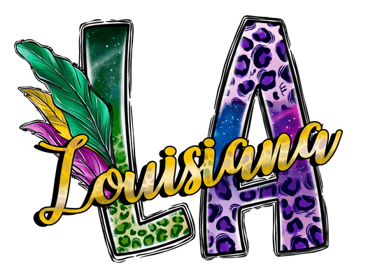 Louisiana Love - DTF Ready to Press - Heat Press Transfer