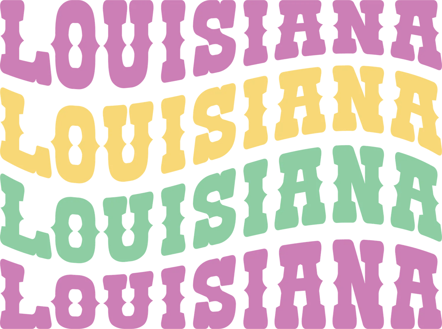 Louisiana Pride - DTF Ready to Press - Heat Press Transfer