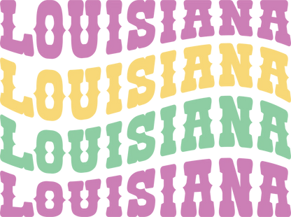 Louisiana Pride - DTF Ready to Press - Heat Press Transfer