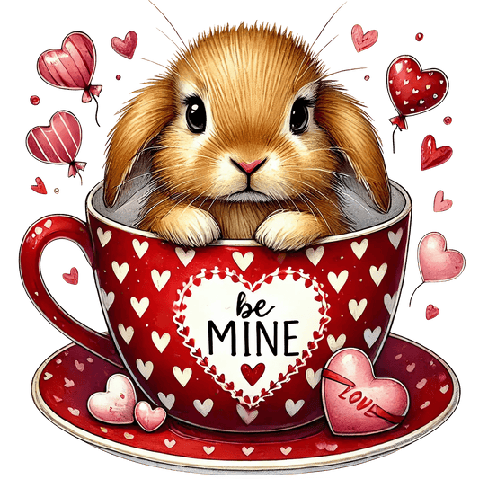 Love Bunny Valentine's Day Design | DTF Center - Heat Press Transfer