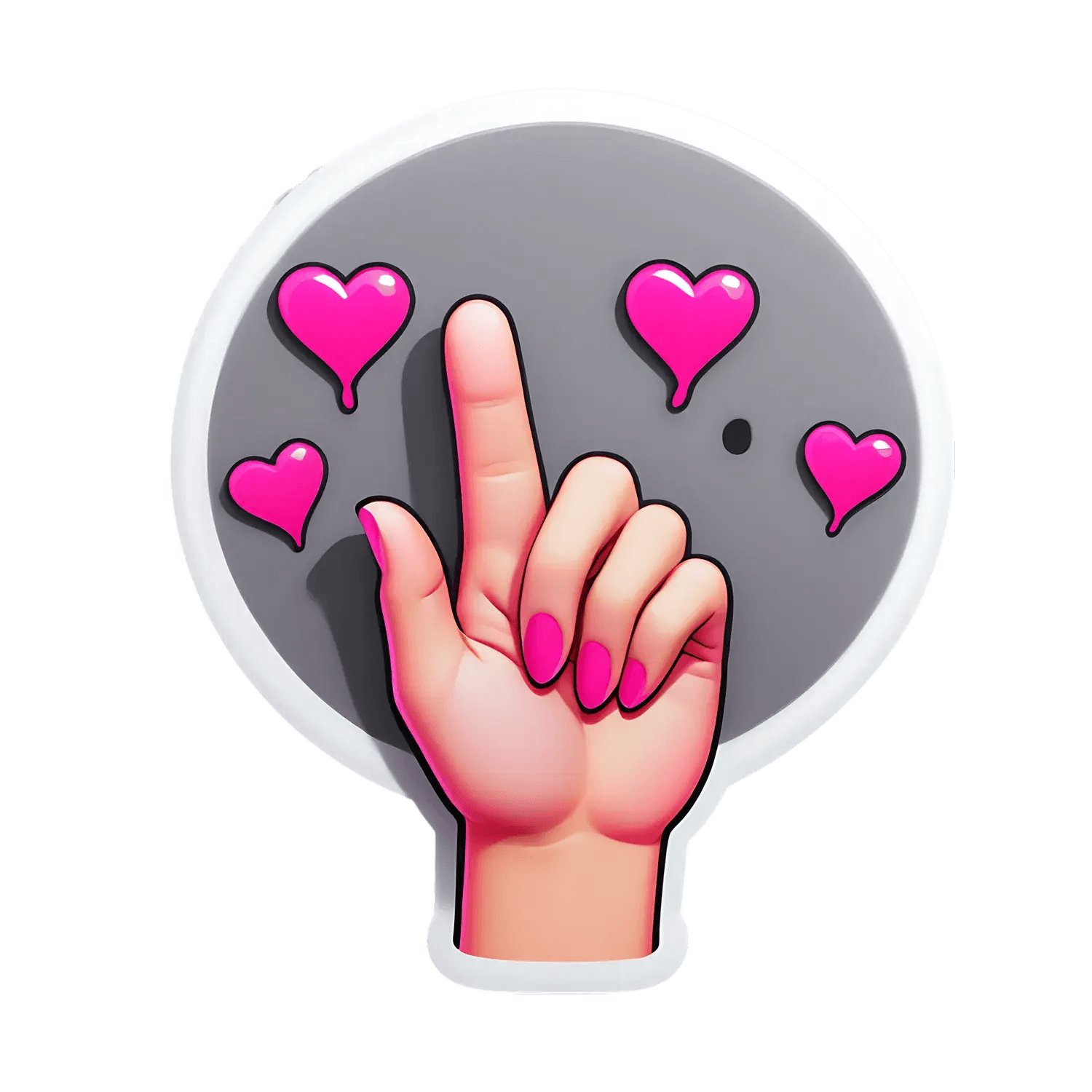 Love Gesture - Sticker - Heat Press Transfer