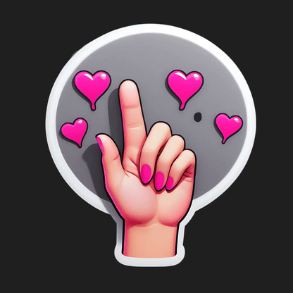 Love Gesture - Sticker - Heat Press Transfer