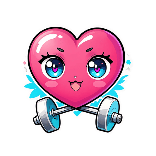 Love Heart Sticker - Cute Angelic Design - Heat Press Transfer