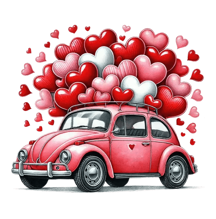 Love in Every Detail: Valentine’s Day 22"x60" Premade DTF Gang Sheet - Heat Press Transfer