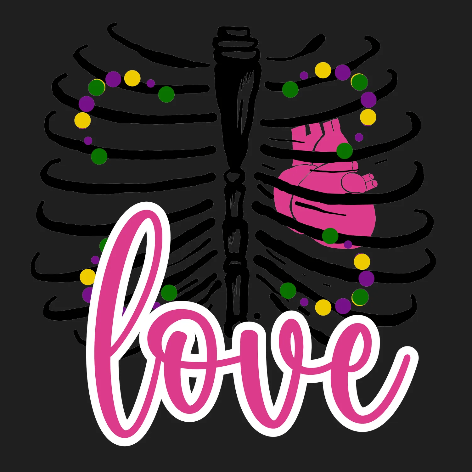 Love Footprint - DTF Ready to Press - Heat Press Transfer