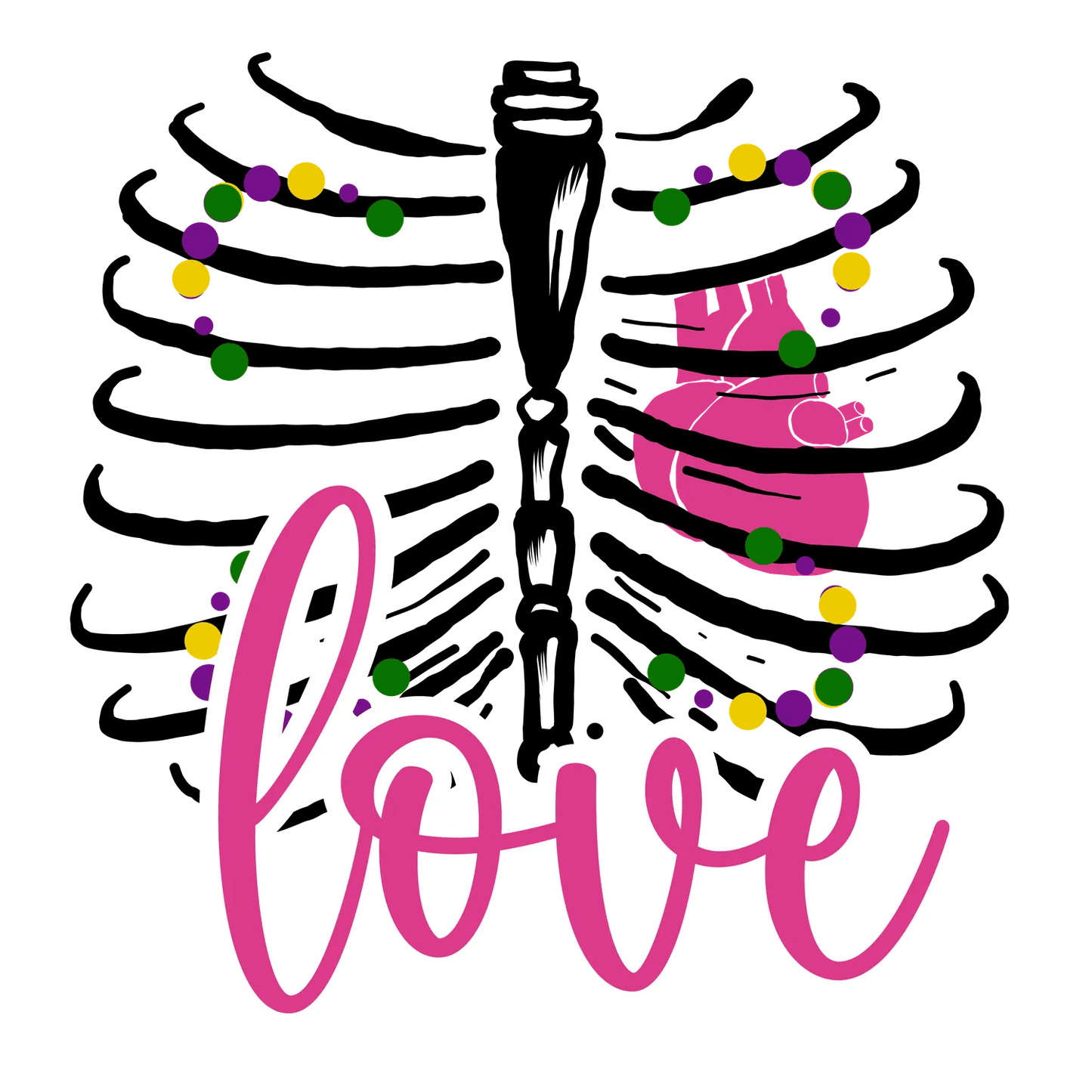 Love Footprint - DTF Ready to Press - Heat Press Transfer