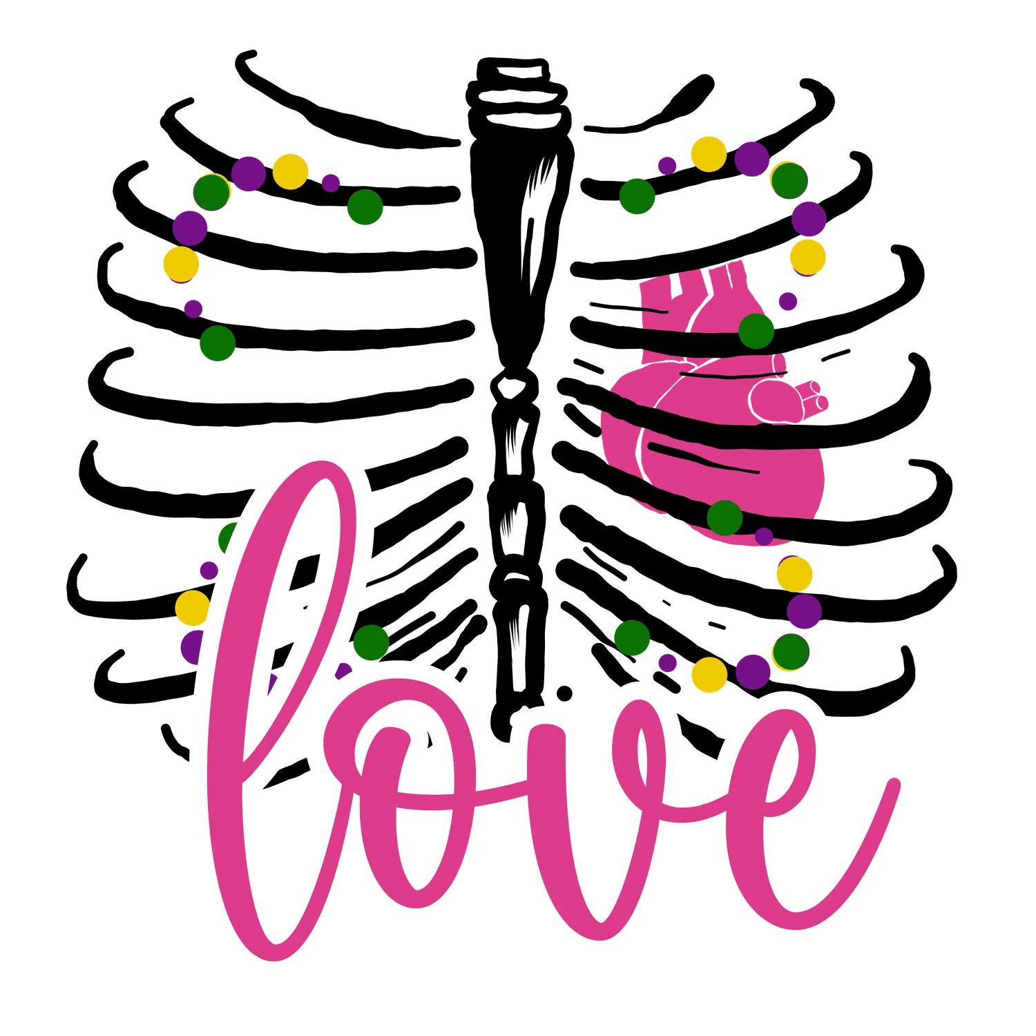 Love Footprint - DTF Ready to Press - Heat Press Transfer