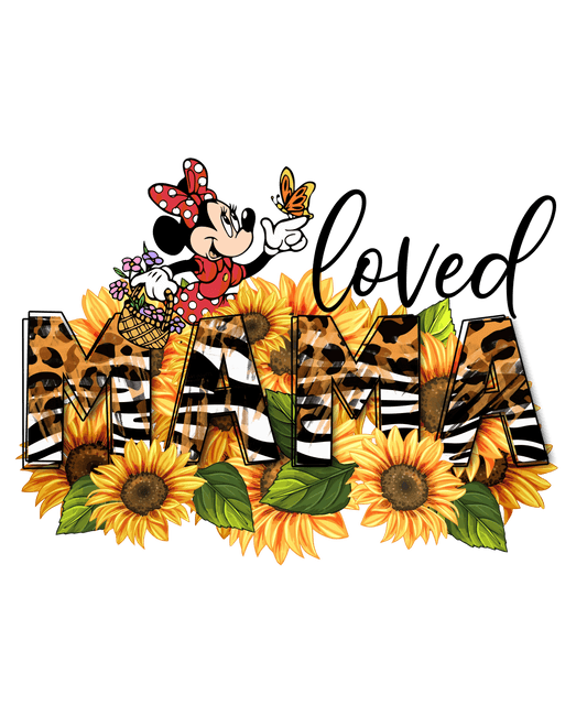Loved Mama Design - DTF Ready To Press - Heat Press Transfer