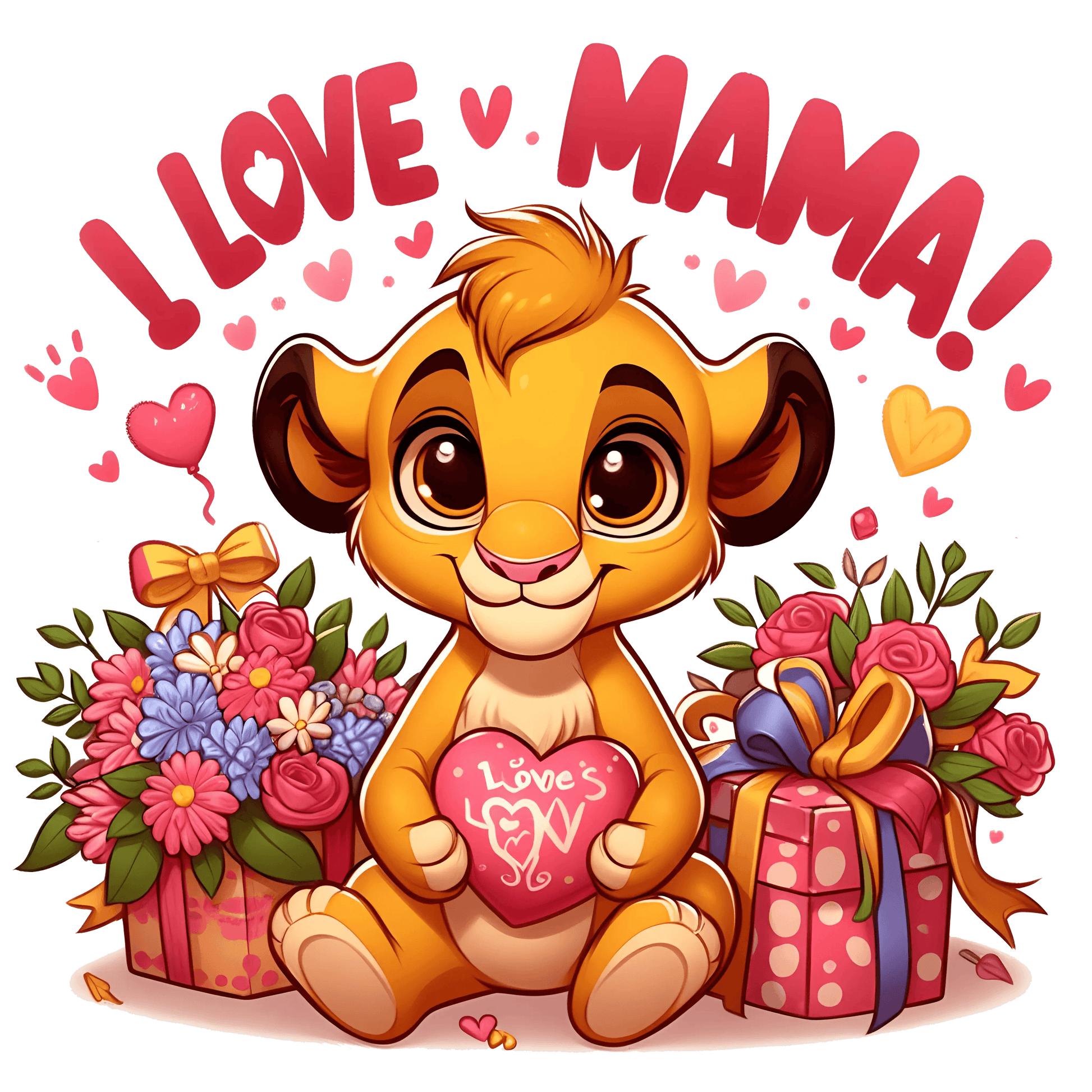 Lovely Mama Design - DTF Ready To Press - Heat Press Transfer