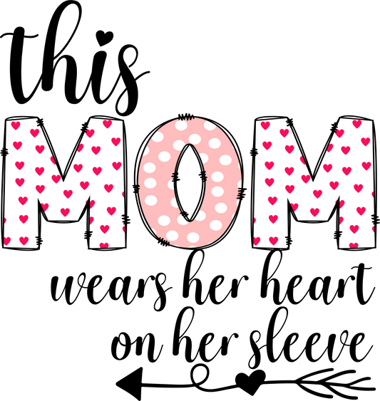 Lovely Mom Design - DTF Ready To Press - Heat Press Transfer