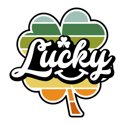 Lucky Clover Saint Patrick's Day Design - DTF Ready To Press - Heat Press Transfer