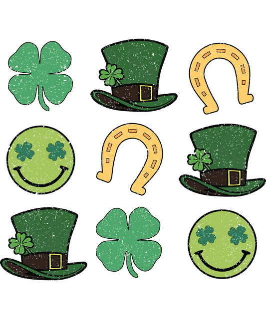 Lucky Horseshoe Saint Patrick's Day Design - DTF Ready To Press - Heat Press Transfer