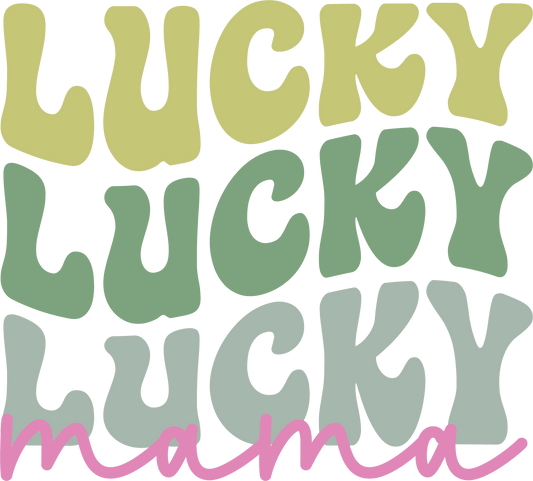 Lucky Mama Saint Patrick's Day Design - DTF Ready To Press - Heat Press Transfer
