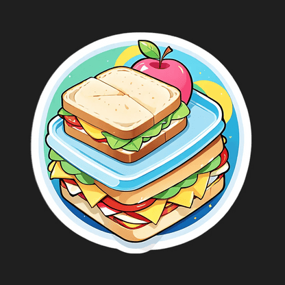 Lunch Box Delight - Sticker - Heat Press Transfer