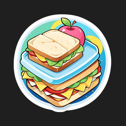 Lunch Box Delight - Sticker - Heat Press Transfer