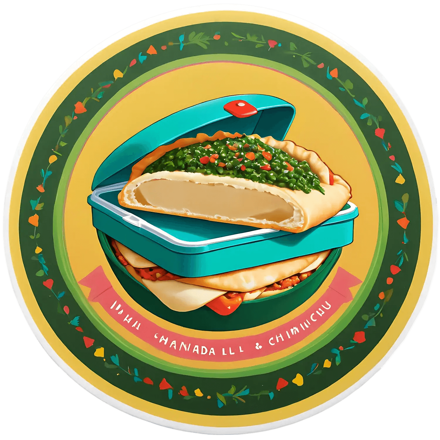 Lunch Box Delight - UV DTF Sticker - Heat Press Transfer