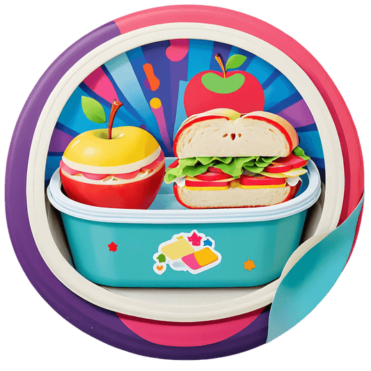 Lunch Box Fun - Colorful Sticker - Heat Press Transfer