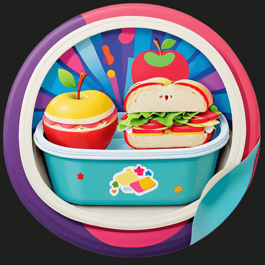 Lunch Box Fun - Colorful Sticker - Heat Press Transfer