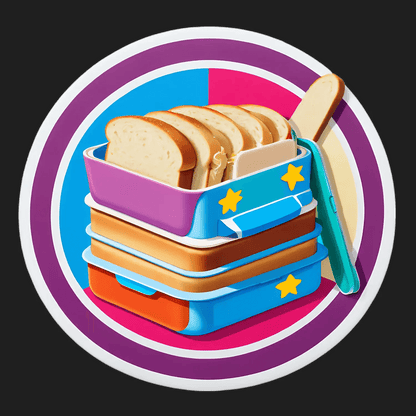 Lunchbox Essentials - Sticker - Heat Press Transfer