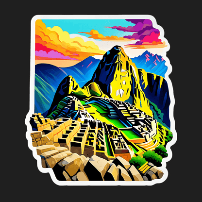 Machu Picchu Sunrise - Sticker - Heat Press Transfer