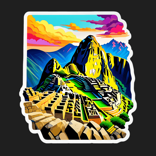 Machu Picchu Sunrise - Sticker - Heat Press Transfer