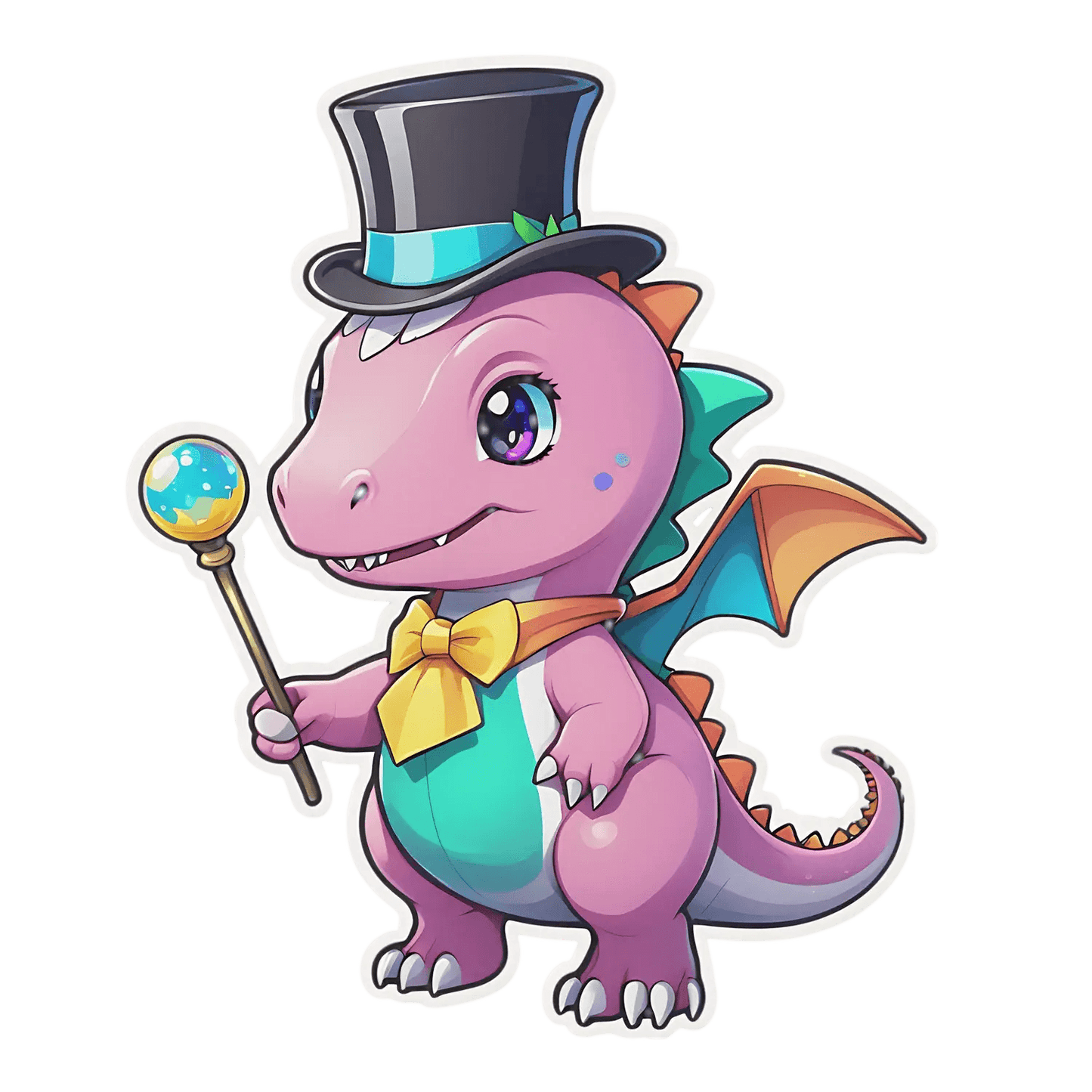 Magical Dinosaur - Sticker - Heat Press Transfer