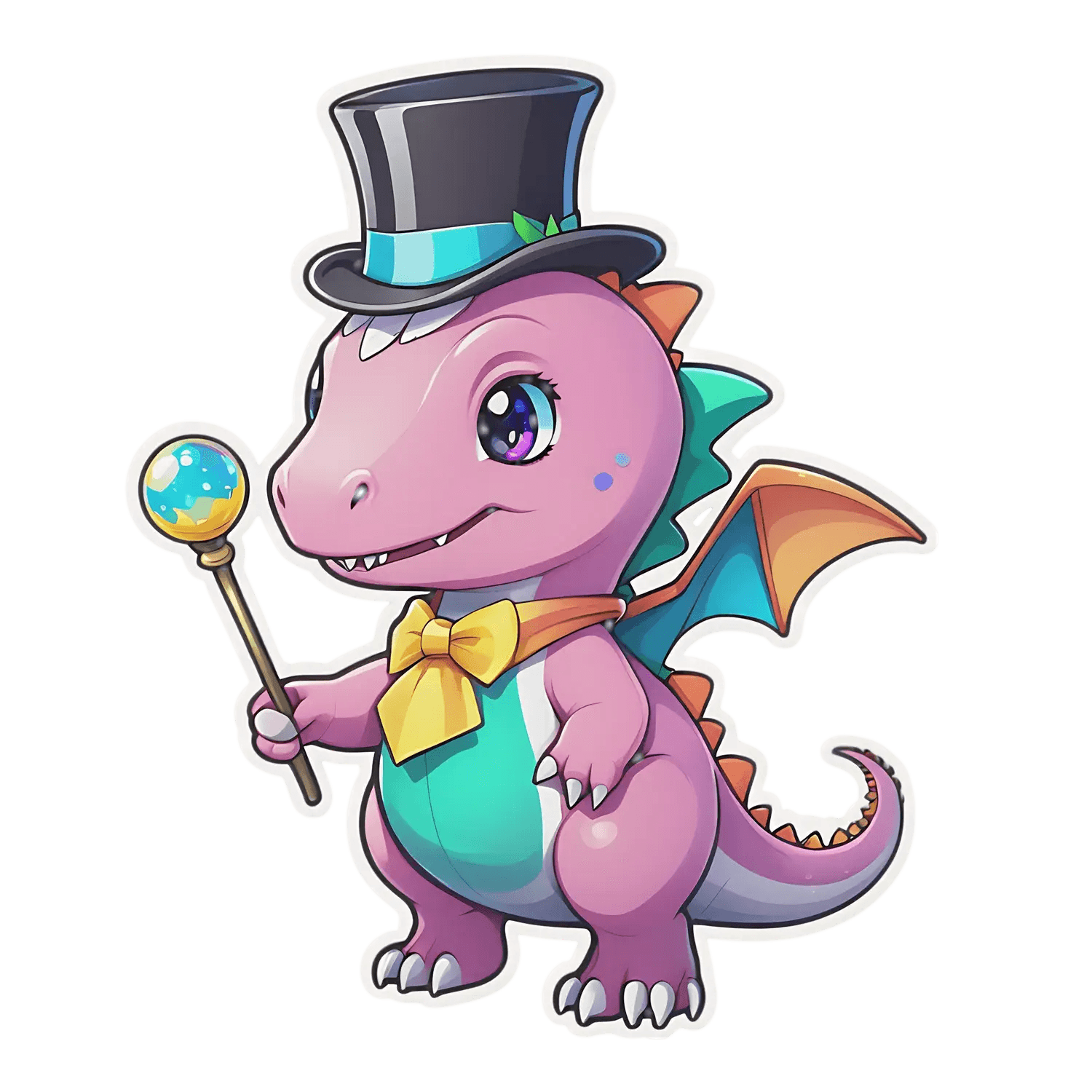 Magical Dinosaur - Sticker - Heat Press Transfer