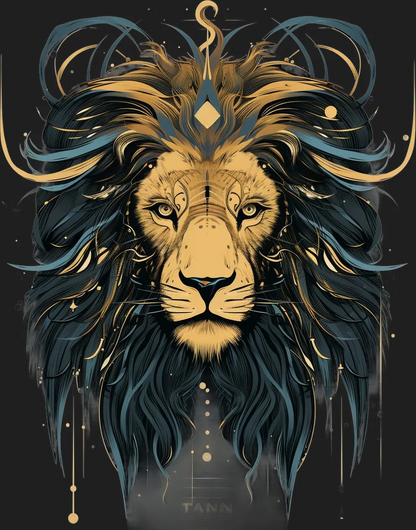 Majestic Lion Art - DTF Ready to Press - Heat Press Transfer