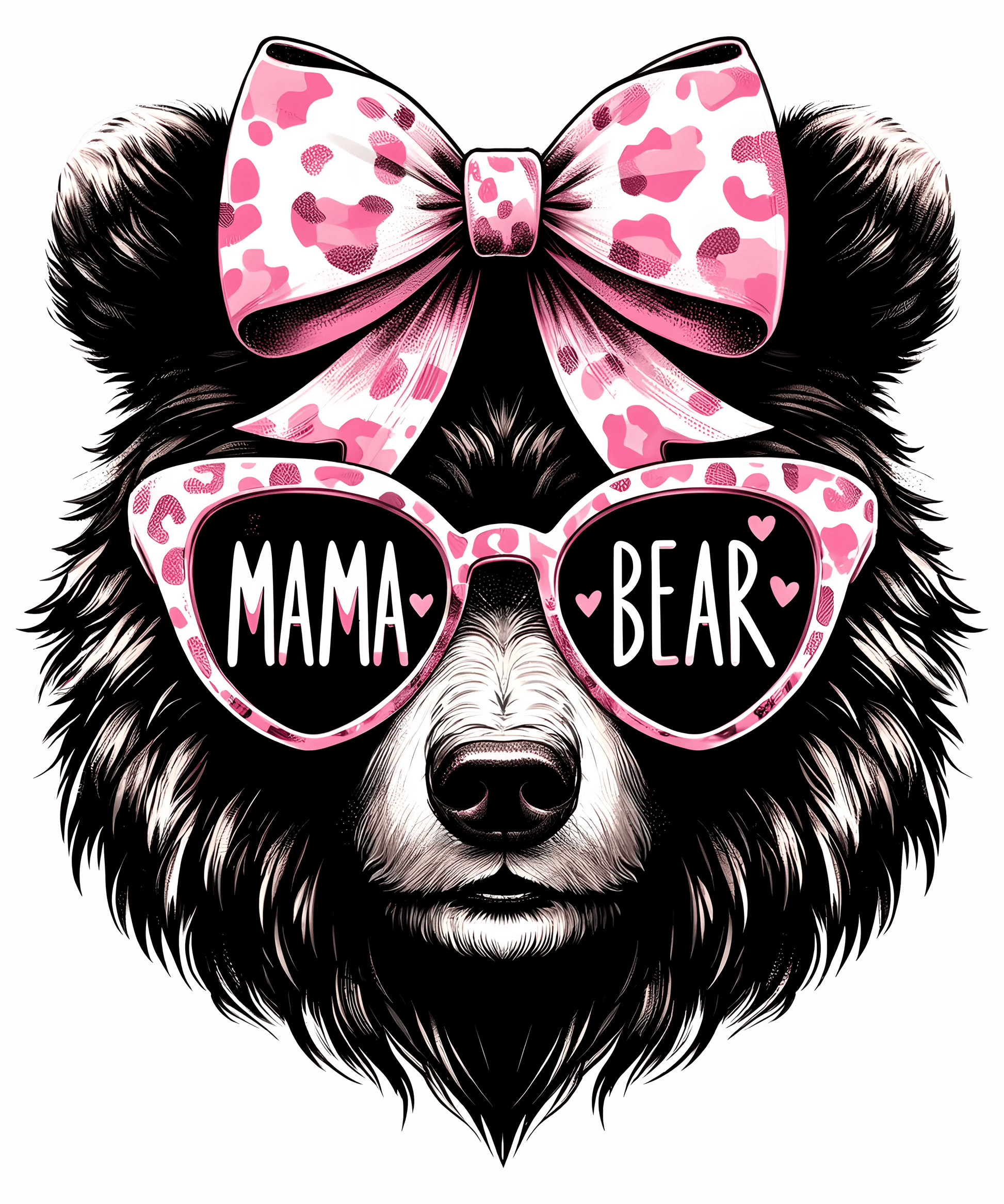Mama Bear Design - DTF Ready To Press - Heat Press Transfer