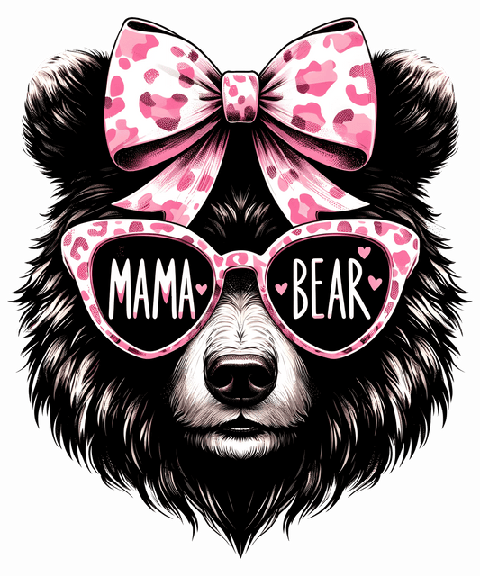 Mama Bear Design - DTF Ready To Press - Heat Press Transfer