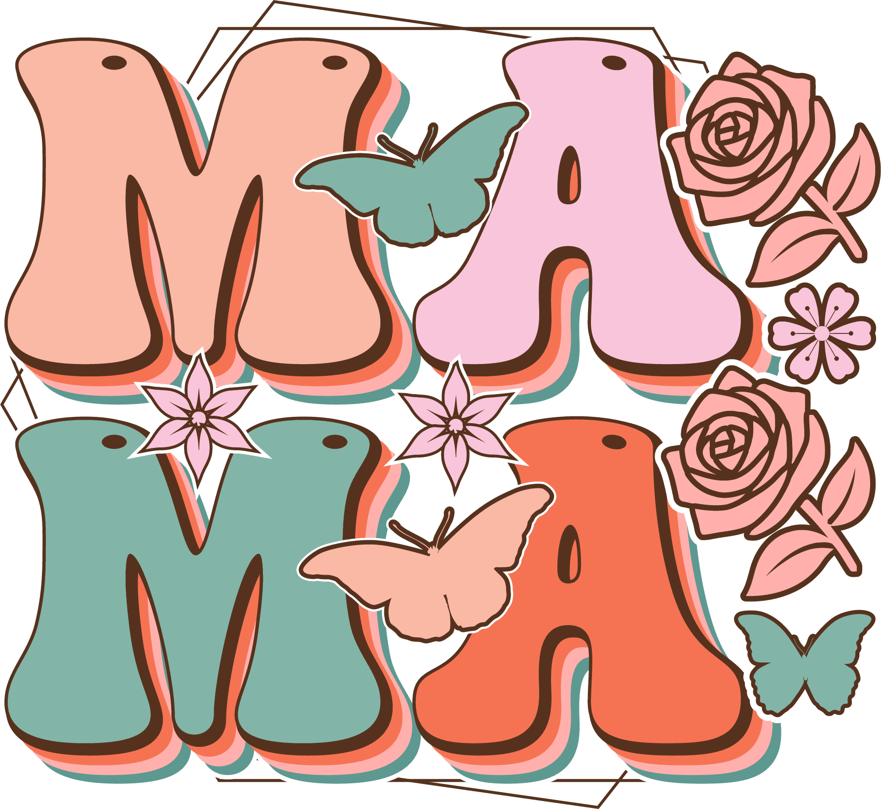 Mama Mode Design - DTF Ready To Press - Heat Press Transfer