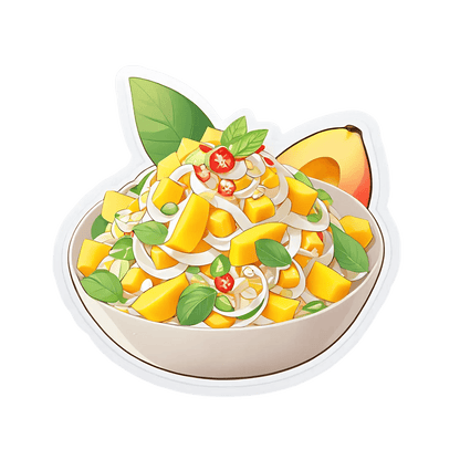 Mango Salad Bowl - Sticker - Heat Press Transfer