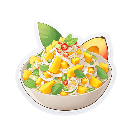 Mango Salad Bowl - Sticker - Heat Press Transfer