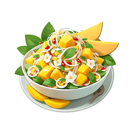 Mango Salad Bowl - Sticker - Heat Press Transfer