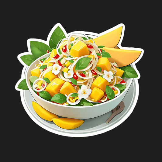 Mango Salad Bowl - Sticker - Heat Press Transfer