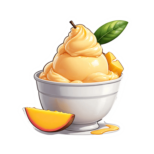 Mango Sorbet Delight - Sticker - Heat Press Transfer