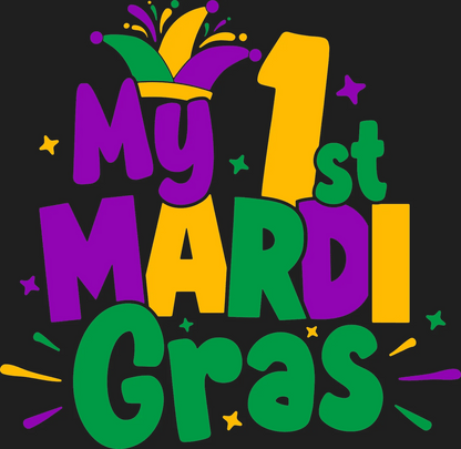 Mardi Gras Baby - DTF Ready to Press - Heat Press Transfer