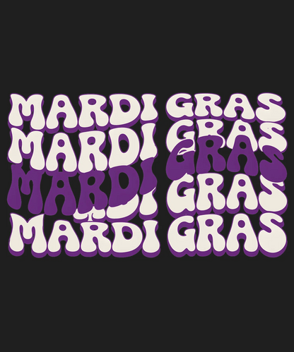 Mardi Gras Celebration - DTF Ready to Press - Heat Press Transfer