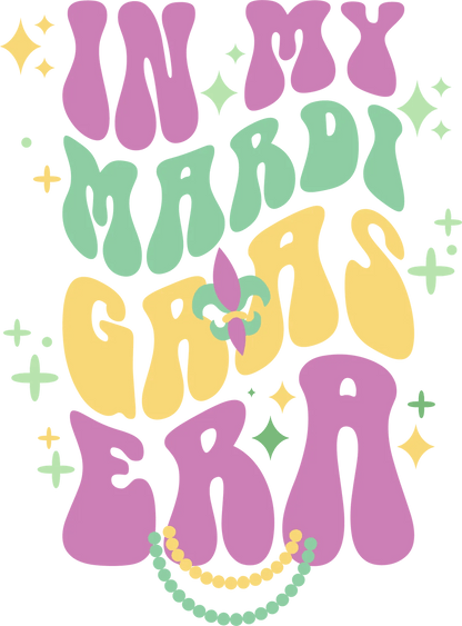 Mardi Gras Era - DTF Ready to Press - Heat Press Transfer