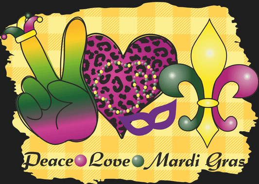 Mardi Gras Festivities - DTF Ready to Press - Heat Press Transfer