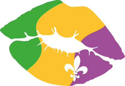 Mardi Gras Fist - DTF Ready to Press - Heat Press Transfer