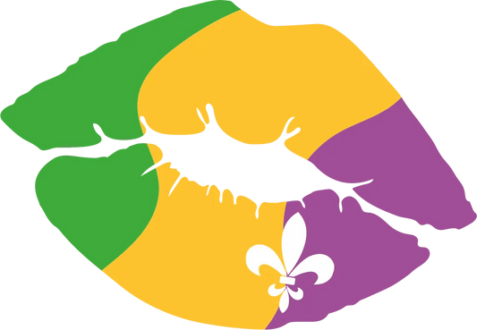 Mardi Gras Fist - DTF Ready to Press - Heat Press Transfer