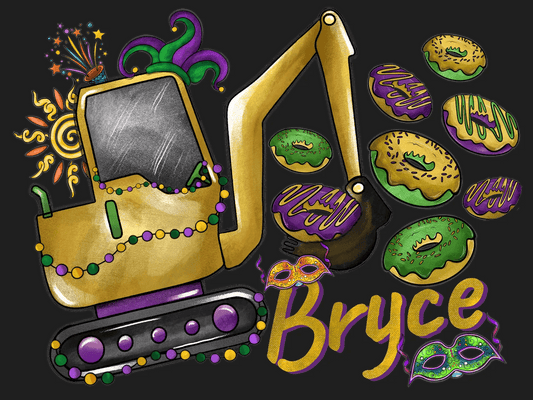 Mardi Gras Fun - DTF Ready to Press - Heat Press Transfer