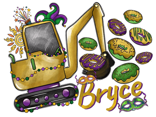 Mardi Gras Fun - DTF Ready to Press - Heat Press Transfer