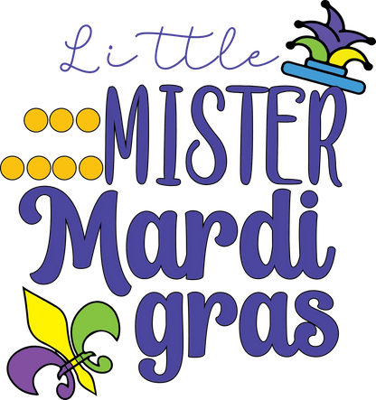 Mardi Gras Kids - DTF Ready to Press - Heat Press Transfer