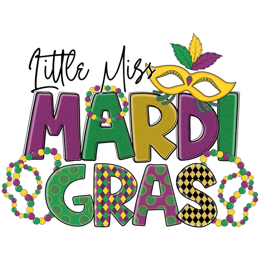 Mardi Gras Kids - DTF Ready to Press - Heat Press Transfer