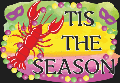Mardi Gras Lobster - DTF Ready to Press - Heat Press Transfer