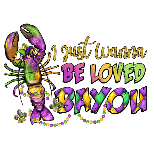 Mardi Gras Lobster - DTF Ready to Press - Heat Press Transfer